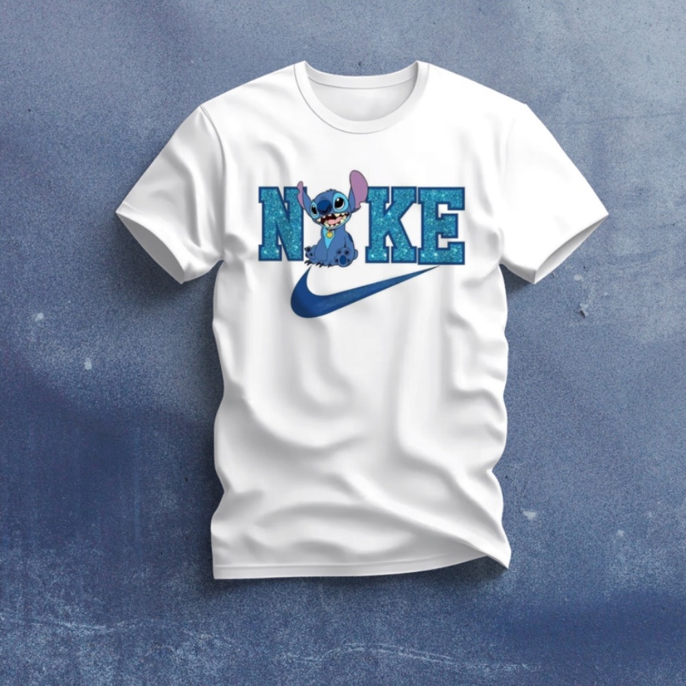 Stitch Nike DTF print T-shirt
